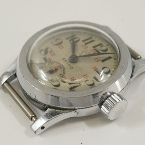 1円~【416】旧日本軍 SEIKO／セイコー 精工舎 手動巻き 桜マーク スモールセコンド 軍用時計 腕時計 アンティークの画像4