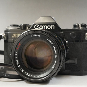 1円~【474】Canon／キャノン AE-1 ／LENDS CANON LENS FD 50mm 1:1.4 S.S.C. ■CANON SELF TIMER 6の画像1