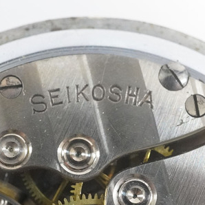 1円~【500】SEIKOSHA／精工舎 PRECISION／プレジション 手巻き スモセコ 昭和23年 中央気象台 懐中時計 アンティークの画像8