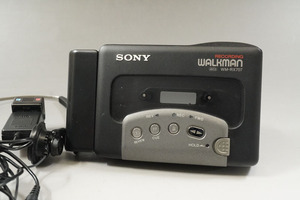 【491】SONY／ソニー　WALKMAN　WM-RX707　ブラック　ポータブルカセットプレーヤー　AIWA　ワンポイントマイク付　　