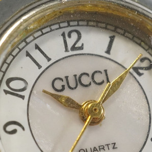1円~【526】実働 GUCCI／グッチ クオーツ バングル レディース 腕時計の画像2