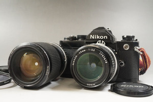 1円~【545】Nikon／ニコン　FM　／LENDS　NIKKOR　28mm　1:3.5　■LENDS　Zoom-NIKKOR　35-105mm　1:3.5-4.5
