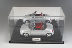 【567】DAIHATSU／ダイハツ　Copen　初代コペン　非売品　特注　純正　シルバー　1/18　L880K　模型　オープンカー