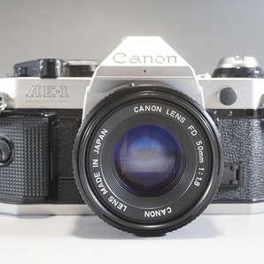 1円~【584】Canon／キャノン AE-1 PROGRAM ／LENDS CANON LENS FD 50mm 1:1.8の画像2
