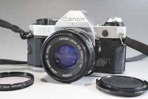 1円~【584】Canon／キャノン　AE-1　PROGRAM　／LENDS　CANON　LENS　FD　50mm　1:1.8