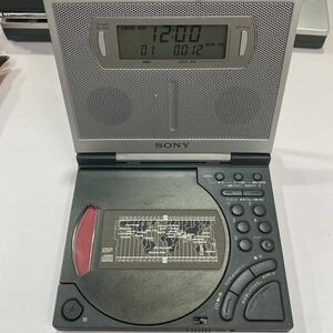 CW36 再生OK SONY ICF-CD2000 FM/AM CD クロックラジオ ポータブルラジオCDプレーヤー ソニー