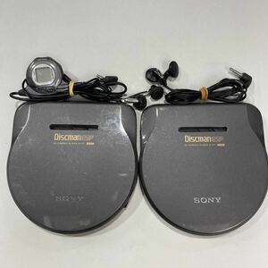 CW55 1台再生OK SONY D-777 2台 まとめて ディスクマン ポータブルCDプレーヤー リモコン RM-DM20L リモコン MDR-E847 MDR-E806 付