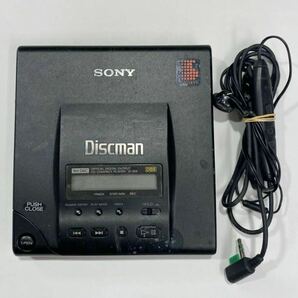 CW25 通電OK SONY D-303 Discman ポータブルCDプレイヤー ディスクマン リモコン イヤホン MDR-E472 ソニー ブラック 希少の画像1