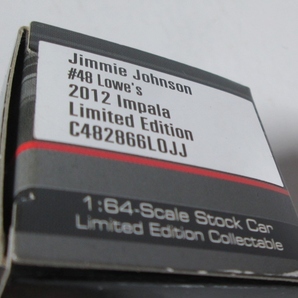 【NASCAR】1/64 Lowe's 2012 impala インパラ #48 Jimmie Johnson ジミー・ジョンソン【ACTION】の画像10