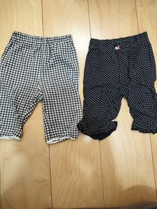 ズボン　90 六分　七分　クロップドパンツ　半ズボン　スパッツ　セット　春　夏 ハーフパンツ 子供服 レギンス キッズ ベビー