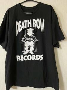 【正規品】DEATH ROW RECORDS Tシャツ 黒 XL / デスロウレコード HIPHOP RAP TEE ドクタードレー スヌープ dr dre snoop dogg 2 pac