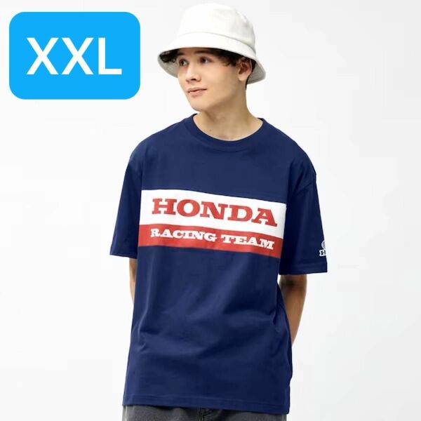 【未使用タグ付き】GU × Honda Racing Team Tee ネイビー　XXL