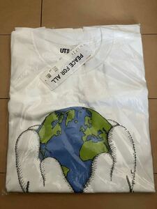 【送料無料】UNIQLO KAWS PEACE FOR ALL グラフィックTシャツ White ユニクロ カウズ コラボTシャツ 半袖Tシャツ UT ホワイト 白 