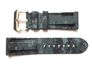 26mm Raver made strap belt teji duck digital camouflage gray ash buckle ( satin tail pills ) attaching Panerai etc. **