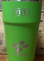 【希少】 YETI × 伊藤園 お～いお茶　Rambler 26oz Stackable With Straw Cup / イエティ ランブラー 769ml カップ ストロー付 企業物_画像2