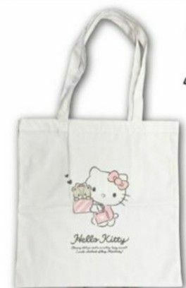 SANRIO　サンリオ　帆布スクエアトートバッグ　ハローキティ　新品