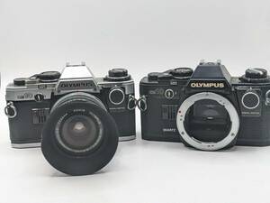 ★2台まとめ / 現状品★ Olympus オリンパス OM-10 ボディ２台 / G.ZUIKO AUTO-W 1:3.5 28mm #1494