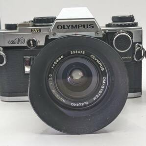 ★2台まとめ / 現状品★ Olympus オリンパス OM-10 ボディ２台 / G.ZUIKO AUTO-W 1:3.5 28mm #1494の画像2