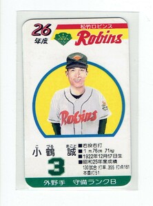 タカラプロ野球カードゲーム風　自作カード１枚(小鶴誠)