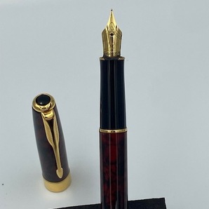 ■PARKER■パーカー 万年筆 ソネット マーブル 18K-750 PW 彫刻入り アンティーク 希少な廃盤モデルの画像2