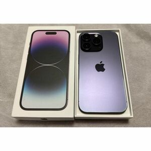 【美品】iPhone14 Pro 128GB ディープパープル【SIMフリー】