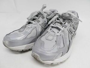 49●a320☆【25.5】中古美品　ニューバランス　ランニングシューズ　M1906DH　メタリックシルバー　N-ERGY　New Balance　現状