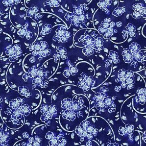 RJR Fabric デイジーブルー 花柄 USAコットン 輸入生地