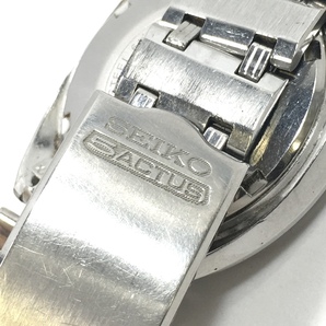 ＊SEIKO 5ACTUS 6106-7600 自動巻 25石 カットガラス メンズ 腕時計 デイデイト グリーン文字盤 セイコー 5アクタス ジャンクの画像8