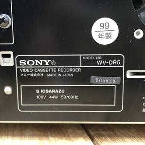 ＊【通電OK】SONY WV-DR5 ビデオカセットレコーダー Wデッキ ダブルビデオ VHS/DV 映像機器 ソニー リモコン付 動作未確認の画像6
