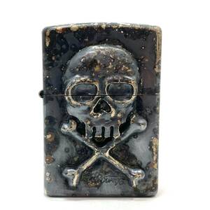 ＊【未使用】ZIPPO 松本零士 スカル 1998年 オイルライター オリジナルデザイン 999個限定 ドクロ 髑髏 煙草 タバコ 喫煙具 ジッポー 