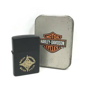 ＊【火花OK】ZIPPO ジッポー HARLEY DAVIDSON ハーレーダビットソン ブラック 黒 ライター 喫煙具 喫煙グッズ ケース付き