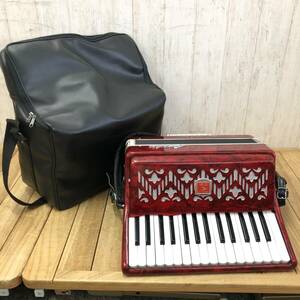 *[ sound out OK]BAILE accordion 30 keyboard red red keyboard instruments musical performance baire soft case attaching 
