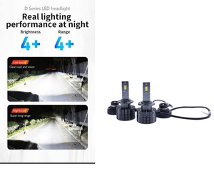 HID屋 D4S LED ヘッドライト Dシリーズ 車検対応 D4S 専用 12200lm 6500k ホワイト 35W 2本1セット ポン付け 綺麗なカットライン