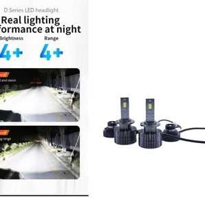 HID屋 D4S LED ヘッドライト Dシリーズ 車検対応 D4S 専用 12200lm 6500k ホワイト 35W 2本1セット ポン付け 綺麗なカットライン