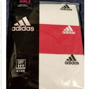 adidas　アディダス　160cm　フレンチスリーブTシャツ　３枚セット①　新品未使用品　定価2222円　下着　シャツ　ロゴ入