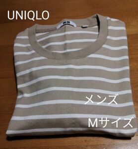 UNIQLO ユニクロ ボーダーT カットソー長袖 メンズ Mサイズ