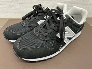 【春のシューズ祭】new balance ニューバランス 373 ブラック US8/26㎝ スニーカー 中古品