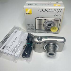 【動作Ok】 Nikon ニコン COOLPIX クールピックス A10 単三電池使用 デジカメ コンパクト