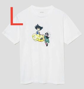 Ｌ　グラニフ　ドラゴンボール　悟空とチチの出会い　Tシャツ