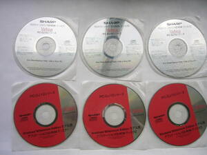 SHARP Mebius PC-DJ10シリーズ セット/「プロダクト リカバリ CD-ROM」3枚＋「アプリケーションCD-ROM」3枚
