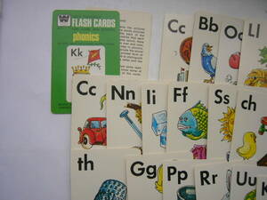  English card ( playing cards type )/[FLASH CARDS phonics ](42 sheets + cover * explanation )