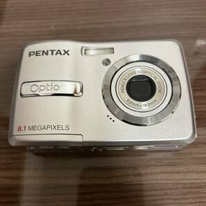 F241 ペンタックス PENTAX Optio E40 コンパクトデジタルカメラ 単三電池式 シルバー 付属品有の画像3