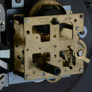 一風・古いSEIKOオルゴール置き時計 国鉄労組記念 可動品 の画像9