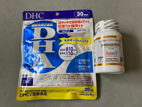 アスタキサンチン　30粒　DHA 30日分　DHC