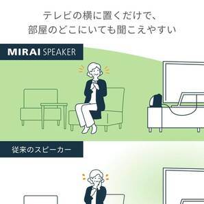 新品★保証★Sound Fun SF-MIRAIS5 ミライスピーカー ホーム MIRAI SPEAKER テレビの音量上げずに言葉くっきりの画像5