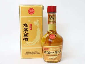 1円～★斗山白花 高麗人参酒 韓国 *箱付［度数:記載なし 内容量:700ml］