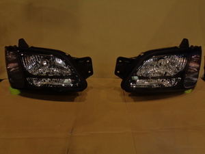 管理番号 K1-0-3 スバル レガシィ ＢＥ５ HID ヘッドライト 左右 インナーブラック BLITZEN 2001 model ブリッツェン　　2024/04