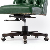 チェア オフィスチェア アンティーク イス デスクチェア ハイバック 椅子 いす 回転いす 木製 グリーン 合皮 ヴィンセント 9013-OF-P91B_画像9