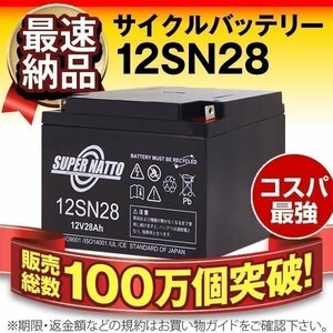 新品 セニアカー用バッテリー ホンダ モンパル ML200 セニアカート ET4E タウンカート TC1A 対応 スーパーナット 12SN28