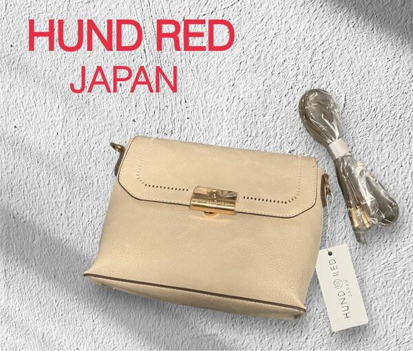 ＊新品＊ HUND RED スクエア ショルダーバッグ　アイボリー